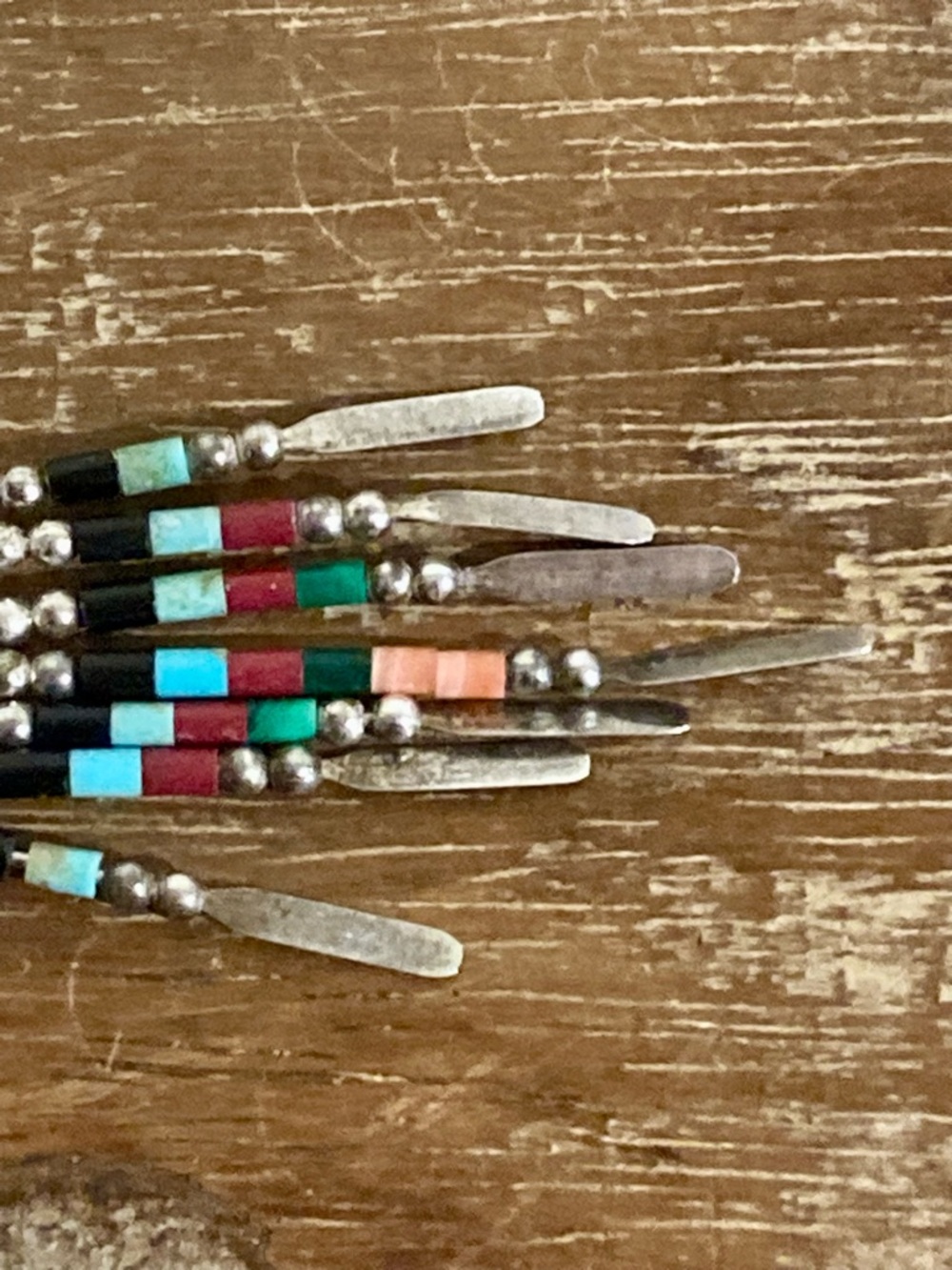 Southwestern Style Inlay Statement Necklace Y2K Style Sterling Silver QT Quoc - Picture 16 of 16